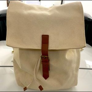 MUJI canvas backpack